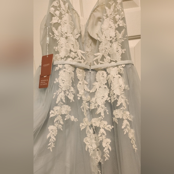 BLUE FORMAL/WEDDING DRESS - Picture 7 of 16